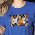Teacher Appreciation Boho Floral Leopard Checkered Women's Heather T-Shirt Heather True Royal Teacher Appreciation Boho Floral Leopard Checkered Women's Heather T-Shirt Heather True Royal