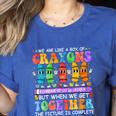 Teacher We Are Like A Box Of Crayons Back To School Men Women Kids Women's Heather T-Shirt Heather True Royal Teacher We Are Like A Box Of Crayons Back To School Men Women Kids Women's Heather T-Shirt Heather True Royal