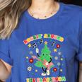 Teacher Christmas Shirts Pajama Matching Rockin' Around The Classroom -Adult Short Sleeve Small Modern Festive Christmas Teacher Xmas Vibes T-Shirt Women's Heather T-Shirt Heather True Royal