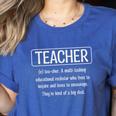 Teacher Definition Teacher Women's Heather T-Shirt Heather True Royal Teacher Definition Teacher Women's Heather T-Shirt Heather True Royal