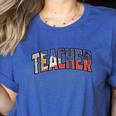 Teacher Filipino Vintage Heritage DNA Flag Women's Heather T-Shirt Heather True Royal Teacher Filipino Vintage Heritage DNA Flag Women's Heather T-Shirt Heather True Royal