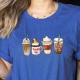 Teacher Fuel Coffee Teacher Mug Latte Iced Coffee Fall Women's Heather T-Shirt Heather True Royal Teacher Fuel Coffee Teacher Mug Latte Iced Coffee Fall Women's Heather T-Shirt Heather True Royal