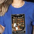 The Teacher Ghost Book Reading Books Lover Halloween Women's Heather T-Shirt Heather True Royal