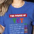 Teacher Growth Mindset Power Of Yet Women's Heather T-Shirt Heather True Royal Teacher Growth Mindset Power Of Yet Women's Heather T-Shirt Heather True Royal