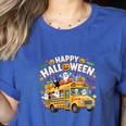 Teacher Halloween School Bus Driver Cute Ghost Witch Party Women's Heather T-Shirt Heather True Royal Teacher Halloween School Bus Driver Cute Ghost Witch Party Women's Heather T-Shirt Heather True Royal