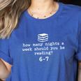 Teacher Haunted By 6-7 Halloween 6 7 Reading Book 67 Women's Heather T-Shirt Heather True Royal Teacher Haunted By 6-7 Halloween 6 7 Reading Book 67 Women's Heather T-Shirt Heather True Royal