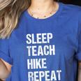 Teacher Hiking Shirt Teaching Hiker T Shirt Women's Heather T-Shirt Heather True Royal Teacher Hiking Shirt Teaching Hiker T Shirt Women's Heather T-Shirt Heather True Royal