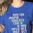 Teacher Inspirational Educator Favorite School Teacher Men Women Girls Kids Women's Heather T-Shirt Heather True Royal