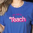 Teacher Life My Job Is Teach Women's Heather T-Shirt Heather True Royal Teacher Life My Job Is Teach Women's Heather T-Shirt Heather True Royal
