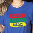 Teacher Magic Black History Month Educator For Men Women Women's Heather T-Shirt Heather True Royal Teacher Magic Black History Month Educator For Men Women Women's Heather T-Shirt Heather True Royal