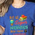 Teacher Not All Superheroes Wear Capes Teacher Squad Women's Heather T-Shirt Heather True Royal Teacher Not All Superheroes Wear Capes Teacher Squad Women's Heather T-Shirt Heather True Royal
