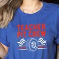 Teacher Pit Crew Race Car Driver Costume Men Women Kids Women's Heather T-Shirt Heather True Royal