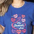 Teacher Positive Affirmations Candy Heart Valentine's Day Women's Heather T-Shirt Heather True Royal Teacher Positive Affirmations Candy Heart Valentine's Day Women's Heather T-Shirt Heather True Royal