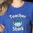 Teacher Shark Teacher For Men Women Women's Heather T-Shirt Heather True Royal
