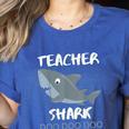 Teacher Shark Shirt Christmas Idea For Him Her Women's Heather T-Shirt Heather True Royal