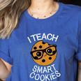 Teacher Shirt I Teach Smart Cookies Shirt Nerd Tee Women's Heather T-Shirt Heather True Royal Teacher Shirt I Teach Smart Cookies Shirt Nerd Tee Women's Heather T-Shirt Heather True Royal