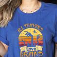 Teacher Shirt All Teachers Love Brains Halloween Men Women Women's Heather T-Shirt Heather True Royal Teacher Shirt All Teachers Love Brains Halloween Men Women Women's Heather T-Shirt Heather True Royal