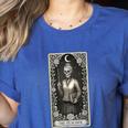 The Teacher Skeleton Tarot Card Women's Heather T-Shirt Heather True Royal The Teacher Skeleton Tarot Card Women's Heather T-Shirt Heather True Royal