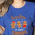 Teacher Of Smart Cookies Gingerbread Christmas Teacher Cute Men Women Kids Women's Heather T-Shirt Heather True Royal Teacher Of Smart Cookies Gingerbread Christmas Teacher Cute Men Women Kids Women's Heather T-Shirt Heather True Royal