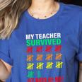 My Teacher Survived 67 Days Of Me School Kids Costume Women's Heather T-Shirt Heather True Royal