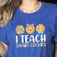 Teacher I Teach Smart Cookies For Men Women Kids Women's Heather T-Shirt Heather True Royal Teacher I Teach Smart Cookies For Men Women Kids Women's Heather T-Shirt Heather True Royal