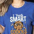 Teacher I Teach Smart Cookies Nerd Women's Heather T-Shirt Heather True Royal Teacher I Teach Smart Cookies Nerd Women's Heather T-Shirt Heather True Royal