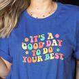 Teacher Testing Shirt It's A Good Day To Do Best Groovy Women's Heather T-Shirt Heather True Royal Teacher Testing Shirt It's A Good Day To Do Best Groovy Women's Heather T-Shirt Heather True Royal