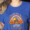 Teacher Thanksgiving Shirt Thankful For My Little Turkeys Women's Heather T-Shirt Heather True Royal Teacher Thanksgiving Shirt Thankful For My Little Turkeys Women's Heather T-Shirt Heather True Royal