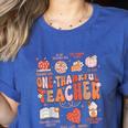 Teacher Thanksgiving Shirt Women One Thankful Teacher Fall Women's Heather T-Shirt Heather True Royal Teacher Thanksgiving Shirt Women One Thankful Teacher Fall Women's Heather T-Shirt Heather True Royal