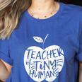 Teacher Of Tiny Humans Preschool Kindergarten Teacher Women's Heather T-Shirt Heather True Royal