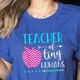 Teacher Of Tiny Humans Preschool Pre K Kindergarten Teacher Women's Heather T-Shirt Heather True Royal Teacher Of Tiny Humans Preschool Pre K Kindergarten Teacher Women's Heather T-Shirt Heather True Royal