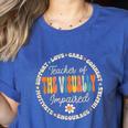 Teacher Of The Visually Impaired Back To School Team For Men Women Girls Kids Women's Heather T-Shirt Heather True Royal