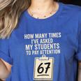 Teachers 67 Meme Women's Heather T-Shirt Heather True Royal Teachers 67 Meme Women's Heather T-Shirt Heather True Royal
