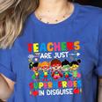 Teachers Are Just Superheroes In Disguise Back To School Women's Heather T-Shirt Heather True Royal Teachers Are Just Superheroes In Disguise Back To School Women's Heather T-Shirt Heather True Royal