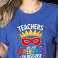 Teachers Are Just Superheroes In Disguise Fun Back To School Women's Heather T-Shirt Heather True Royal Teachers Are Just Superheroes In Disguise Fun Back To School Women's Heather T-Shirt Heather True Royal