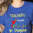 Teachers Are Superheroes First Day School T-Shirt Women's Heather T-Shirt Heather True Royal Teachers Are Superheroes First Day School T-Shirt Women's Heather T-Shirt Heather True Royal