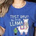 Teachers Testing Day Test Day No Prob Llama Teacher Women's Heather T-Shirt Heather True Royal Teachers Testing Day Test Day No Prob Llama Teacher Women's Heather T-Shirt Heather True Royal