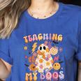 Teaching My Boos Ghost Halloween Costumes Teacher Men Women Women's Heather T-Shirt Heather True Royal Teaching My Boos Ghost Halloween Costumes Teacher Men Women Women's Heather T-Shirt Heather True Royal