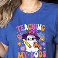 Teaching My Boos Teacher Ghost Teach Halloween Teacher Women's Heather T-Shirt Heather True Royal Teaching My Boos Teacher Ghost Teach Halloween Teacher Women's Heather T-Shirt Heather True Royal