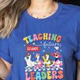 Teaching Future Leaders Groovy Teacher Back To School Women's Heather T-Shirt Heather True Royal Teaching Future Leaders Groovy Teacher Back To School Women's Heather T-Shirt Heather True Royal
