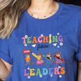 Teaching Future Leaders Otter Back To School Teacher Women's Heather T-Shirt Heather True Royal