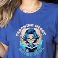 Teaching Heart Anime Soul Teacher Otaku Manga Women's Heather T-Shirt Heather True Royal Teaching Heart Anime Soul Teacher Otaku Manga Women's Heather T-Shirt Heather True Royal