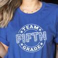 Team Fifth Grade Teacher Student Squad Team 5th Grade School Women's Heather T-Shirt Heather True Royal Team Fifth Grade Teacher Student Squad Team 5th Grade School Women's Heather T-Shirt Heather True Royal
