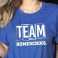 Team Homeschool Homeschooler Homeschooling Teacher Mom Kids Women's Heather T-Shirt Heather True Royal Team Homeschool Homeschooler Homeschooling Teacher Mom Kids Women's Heather T-Shirt Heather True Royal