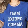 Team Oxford Comma English Majors And Teachers For Men Women Girls Kids Women's Heather T-Shirt Heather True Royal