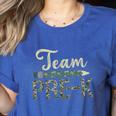 Team Pre-K Camo Pre-K Teacher Camouflage Women's Heather T-Shirt Heather True Royal Team Pre-K Camo Pre-K Teacher Camouflage Women's Heather T-Shirt Heather True Royal