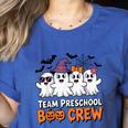 Team Preschool Boo Crew Halloween Teacher Student Costume Women's Heather T-Shirt Heather True Royal Team Preschool Boo Crew Halloween Teacher Student Costume Women's Heather T-Shirt Heather True Royal