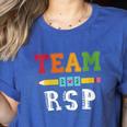 Team RSP RSP Teacher Kindergarten Teacher Women's Heather T-Shirt Heather True Royal Team RSP RSP Teacher Kindergarten Teacher Women's Heather T-Shirt Heather True Royal