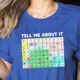 Tell Me About It Speech Language Pathology AAC Sped Teacher Women's Heather T-Shirt Heather True Royal Tell Me About It Speech Language Pathology AAC Sped Teacher Women's Heather T-Shirt Heather True Royal