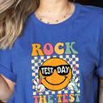 Test Day Rock The Test Teacher Testing Day You Got This Women's Heather T-Shirt Heather True Royal Test Day Rock The Test Teacher Testing Day You Got This Women's Heather T-Shirt Heather True Royal